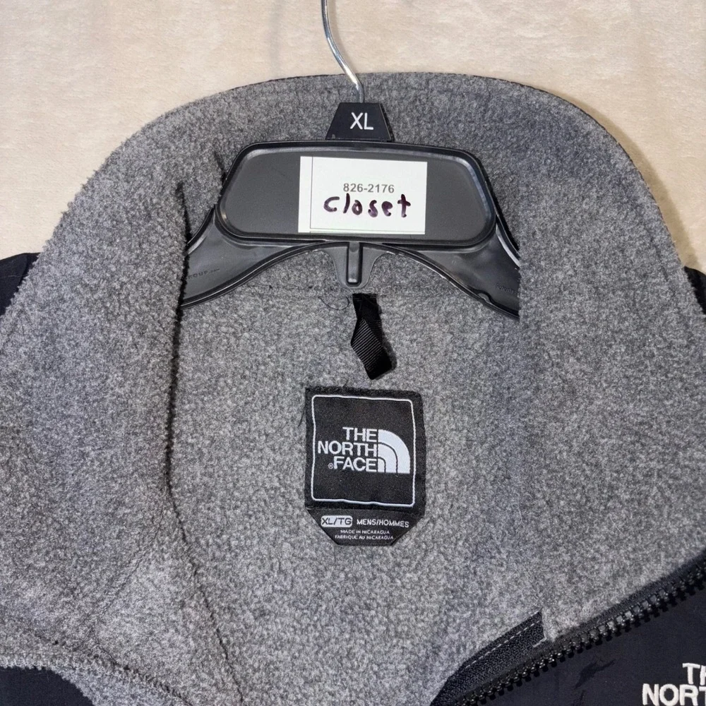 The North Face Denali Fleece Jacket Mens XL Gray Black Full Zip Denali 1